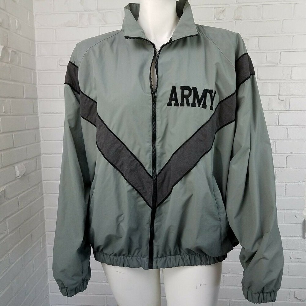 Army IPFU Jacket Reflective Windbreaker Large